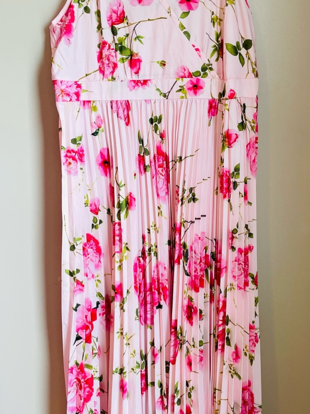 SHEIN Pink Floral Curve Dress 1XL